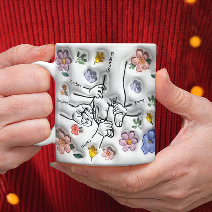 Hold My Hand - Personalized Custom 3D Inflated Effect Mug