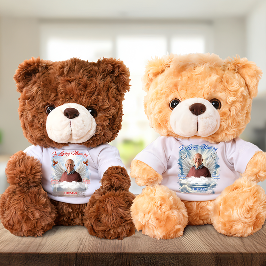 Sunrise and Sunset A hug From Heaven - Memorial Personalized Custom Teddy Bear Plush
