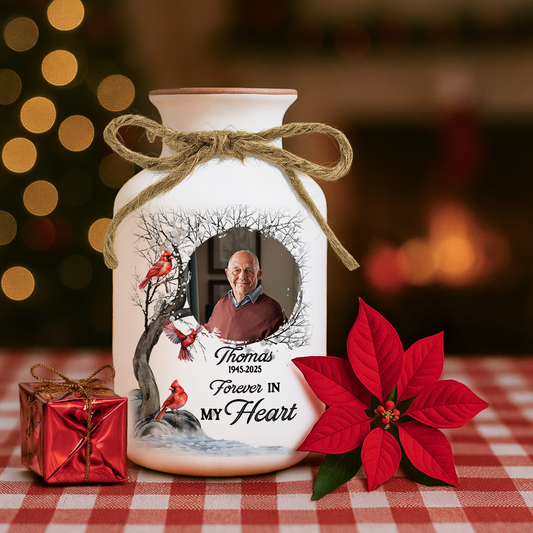 I Am Always With You Personalized Ceramic Flower Pot – Memorial Planter, In Loving Memory Gift, Cemetery Flower Pot, Sympathy Gift for Loss