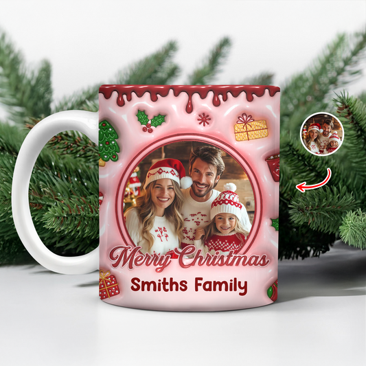 Merry Christmas - Personalized Custom 3D Inflated Effect Mug