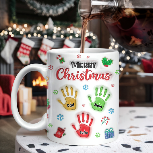 Merry Christmas - Personalized Custom 3D Inflated Effect Mug