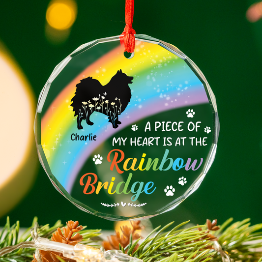 Cherished Moments, Everlasting Love Pet Loss - Personalized Custom Glass Ornament
