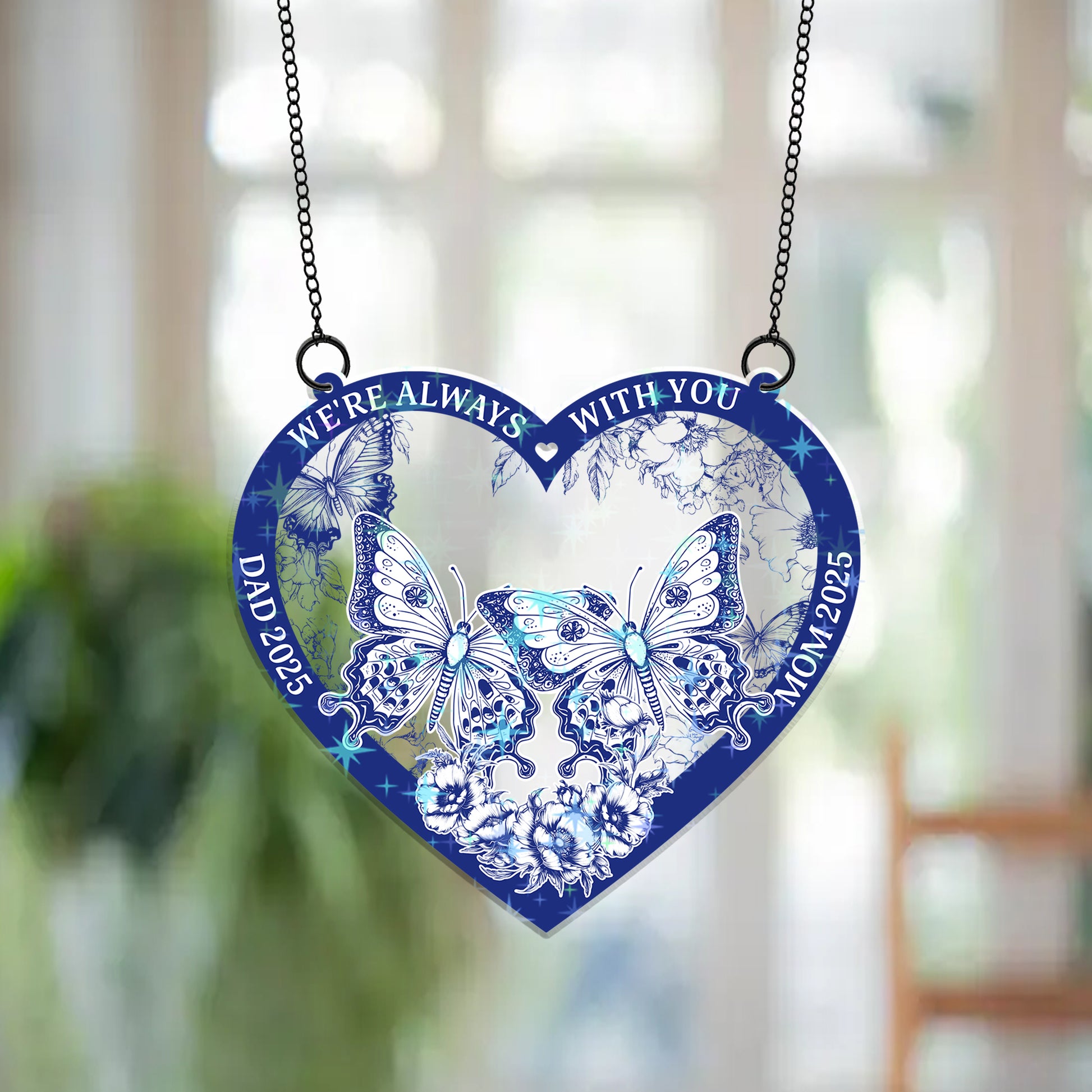 They Fly Beside Us Everyday - Custom Shape Hologram Ornament
