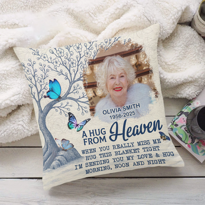 Hug This Pillow When You Miss Me Cardinal - Sympathy Gift For Family Members