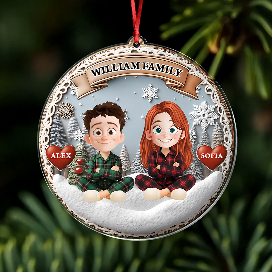 Our Family Couple - Personalized Custom Acrylic Ornament