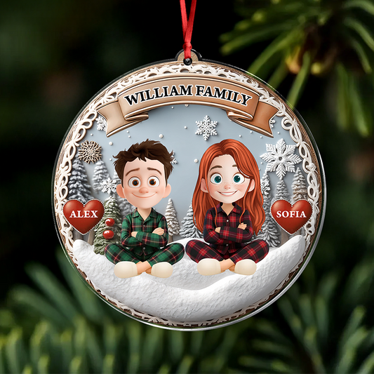 Our Family Couple - Personalized Custom Acrylic Ornament