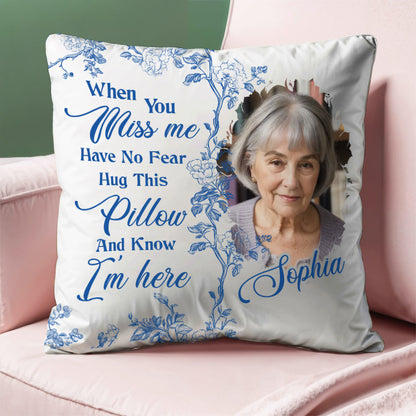 A Hug From Heaven Flower - Personalized Pillow (Insert Included)