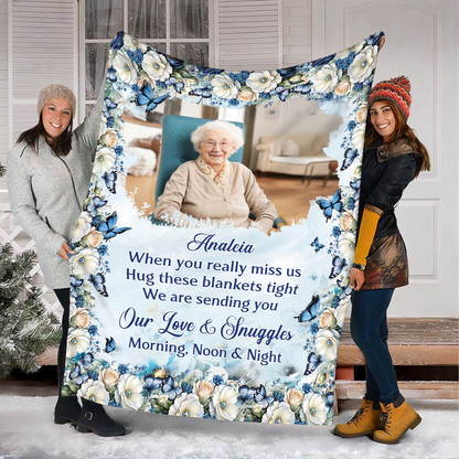 Hug This Flower Blanket - Personalized Custom Blanket