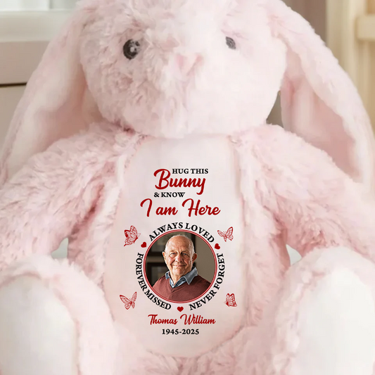 Memorial Personalized Custom Bunny Ver 2 - Sympathy Gift, Personalized Memorial