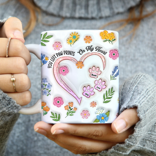Touched Our Hearts Forever - Memorial Personalized Custom 3D Inflated Effect Mug