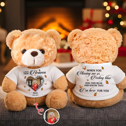 When You Feeling Blue - Memorial Personalized Custom Teddy Bear Plush